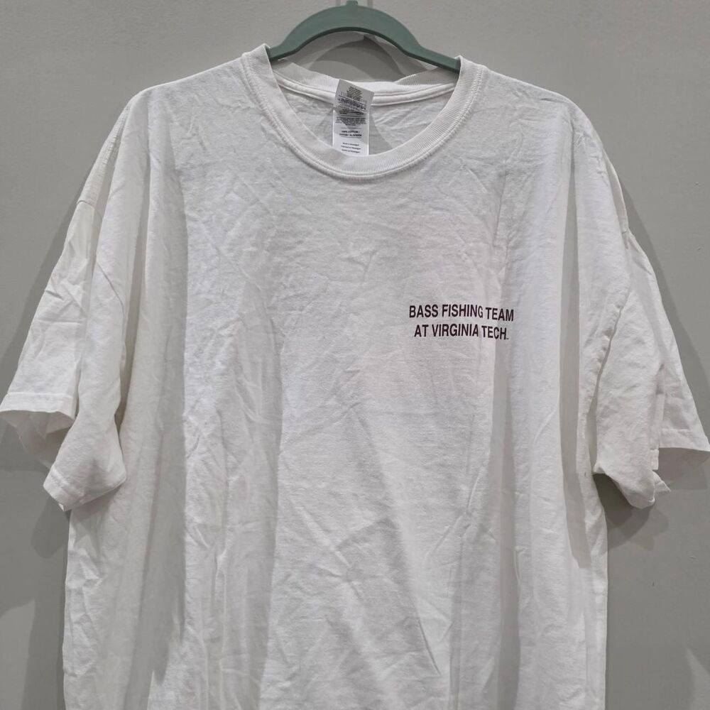 Hokie Bass Men's White T-shirt